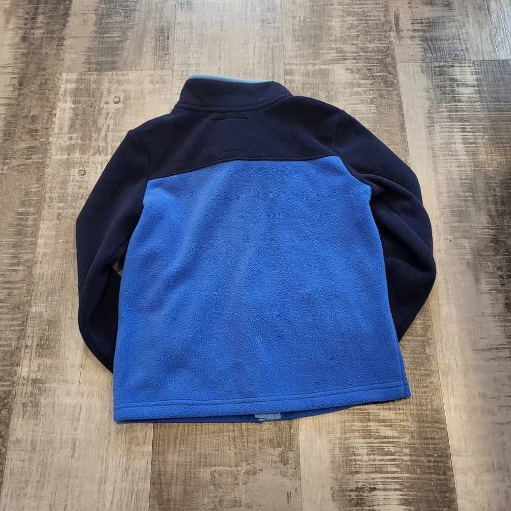 Jumping Beans Blue Fleece Jacket Boy Size 5 Zip Up Warm Lightweight Outdoor